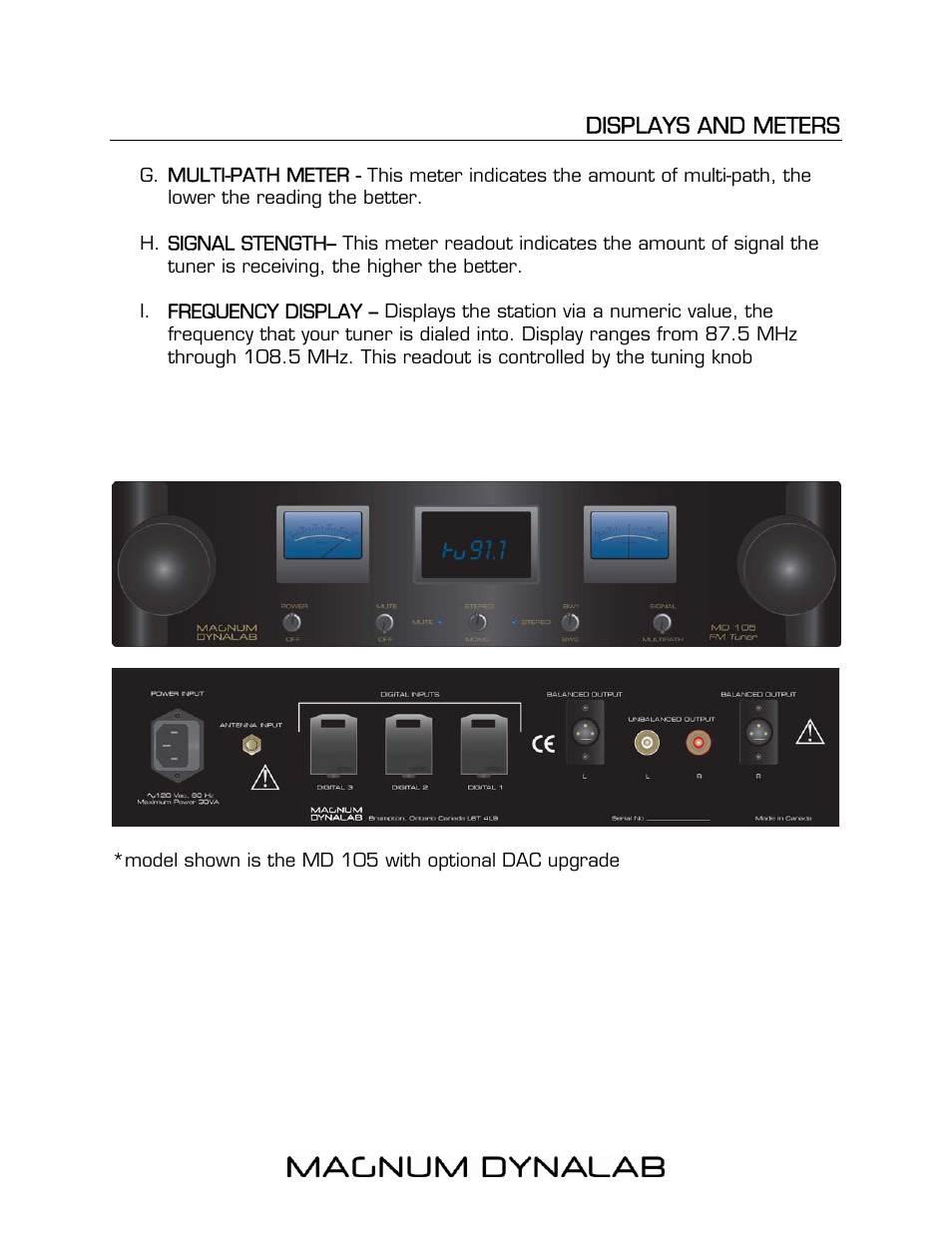 Magnum Dynalab MD-105T User Manual | Page 7 / 17