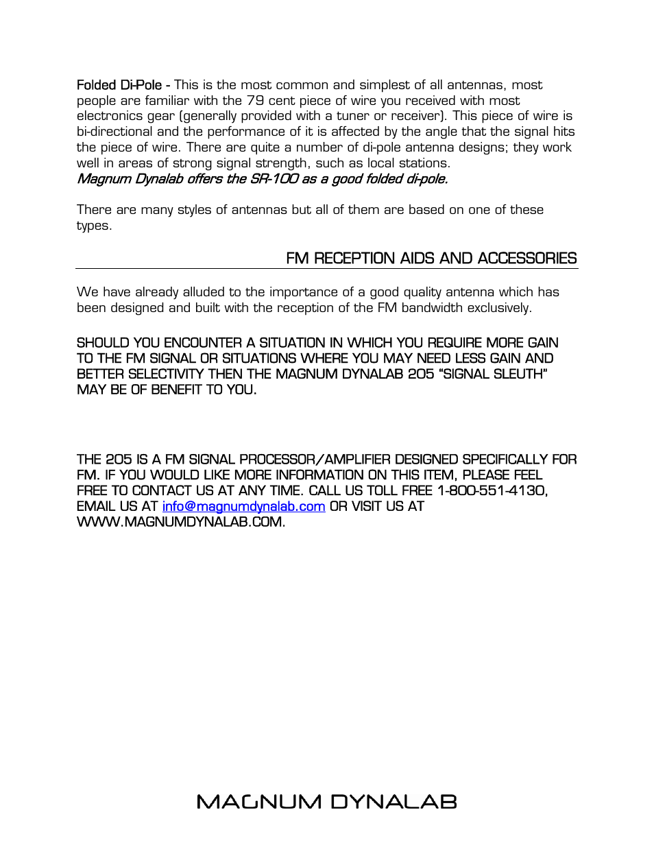 Magnum Dynalab MD-105 User Manual | Page 14 / 17