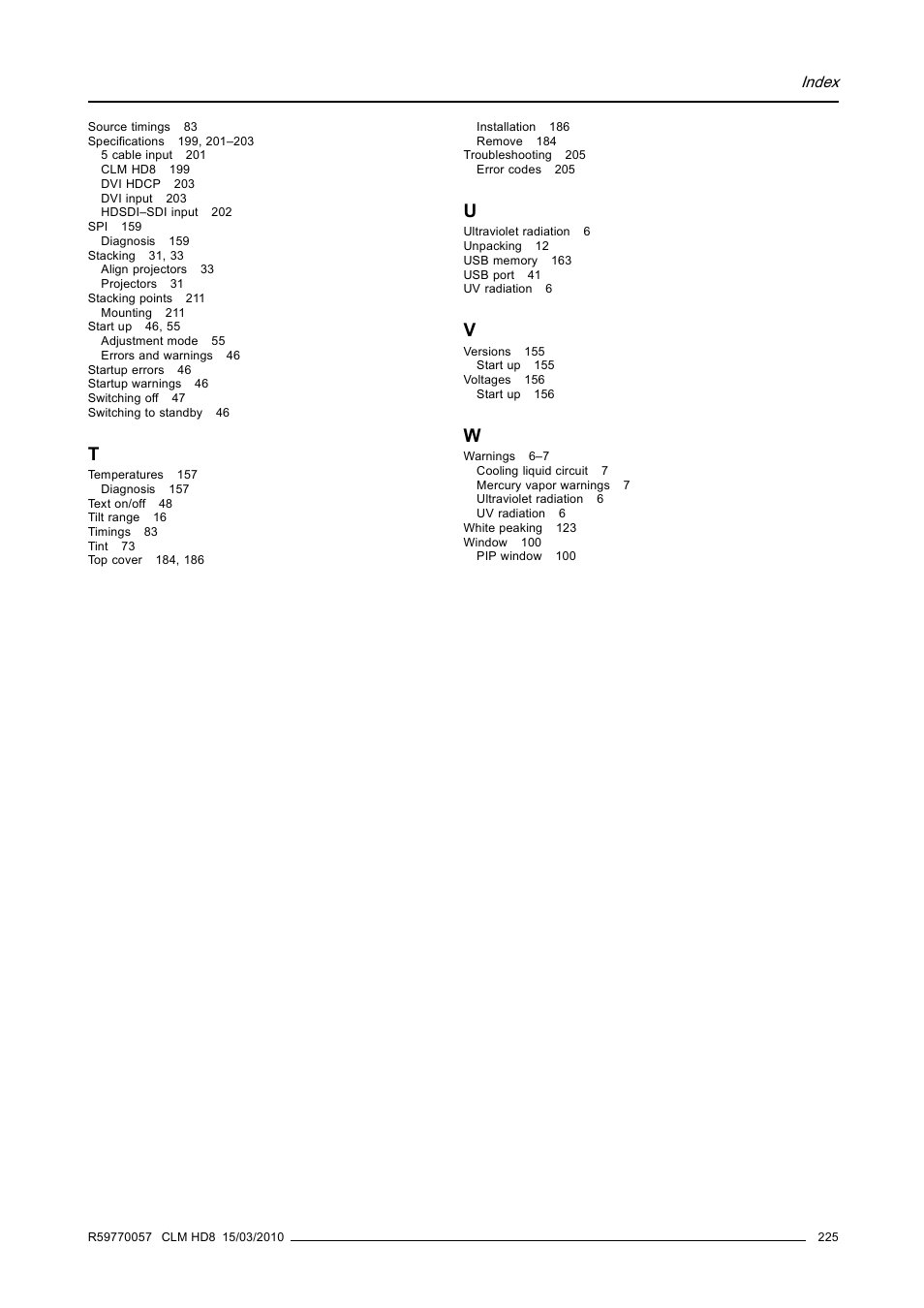 Barco CLM HD8 R9050130 User Manual | Page 229 / 231