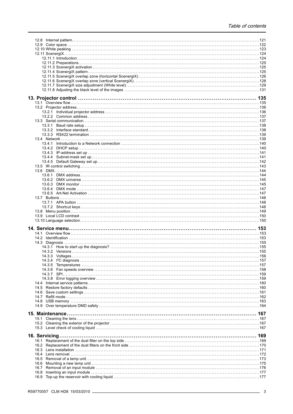 Barco CLM HD8 R9050130 User Manual | Page 7 / 231