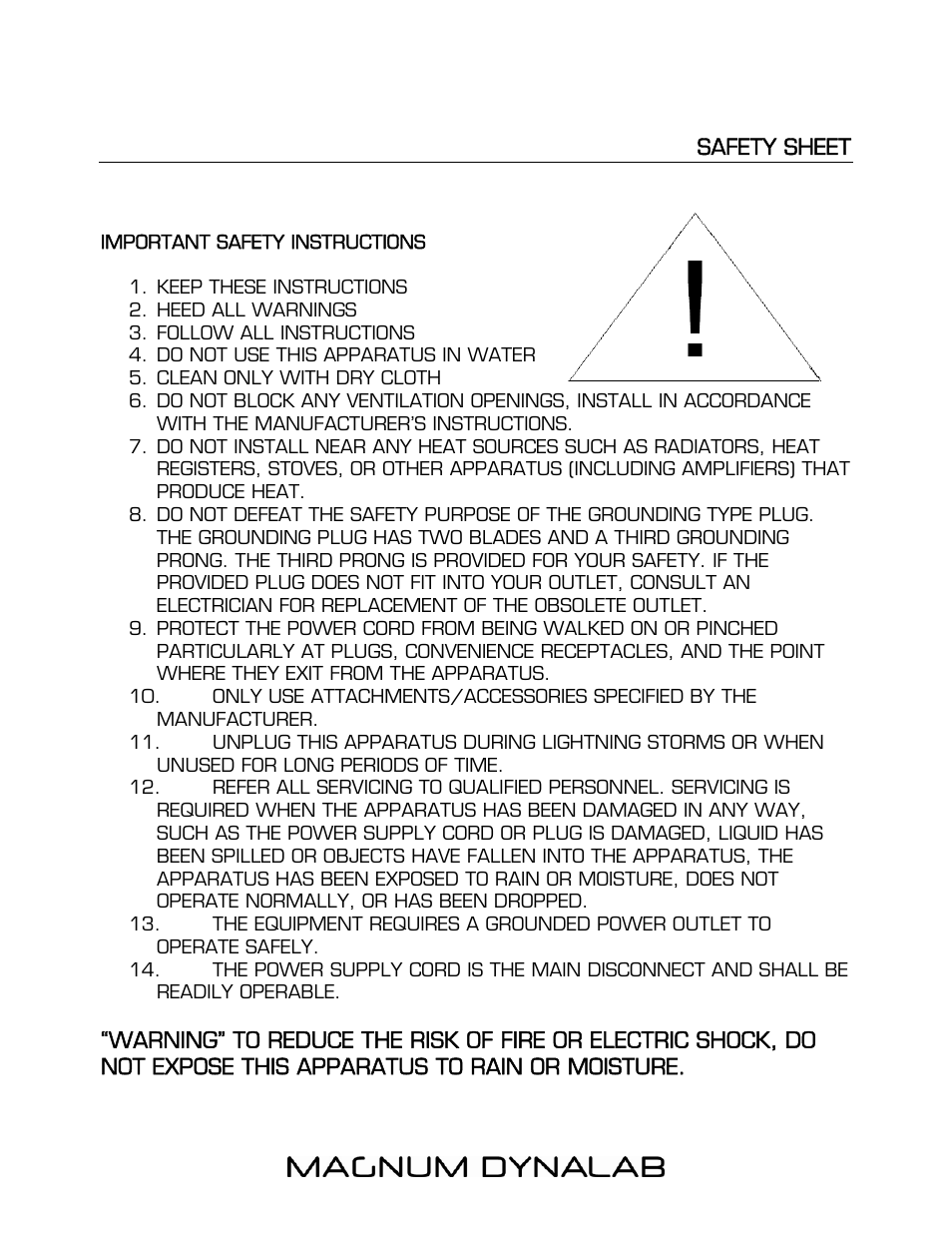 Magnum Dynalab MD-309 User Manual | Page 15 / 17