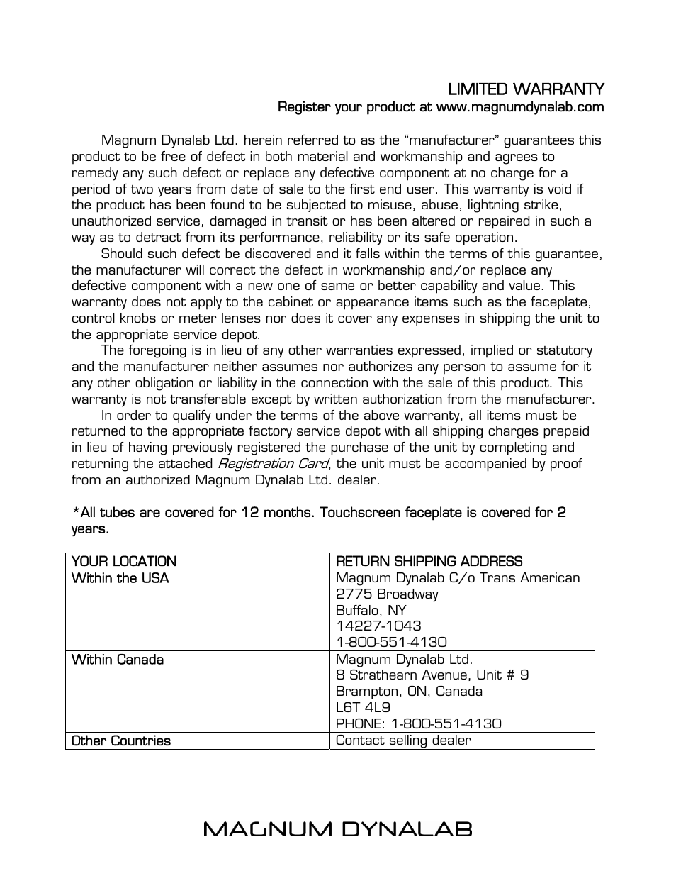 Magnum Dynalab MD-309 User Manual | Page 16 / 17