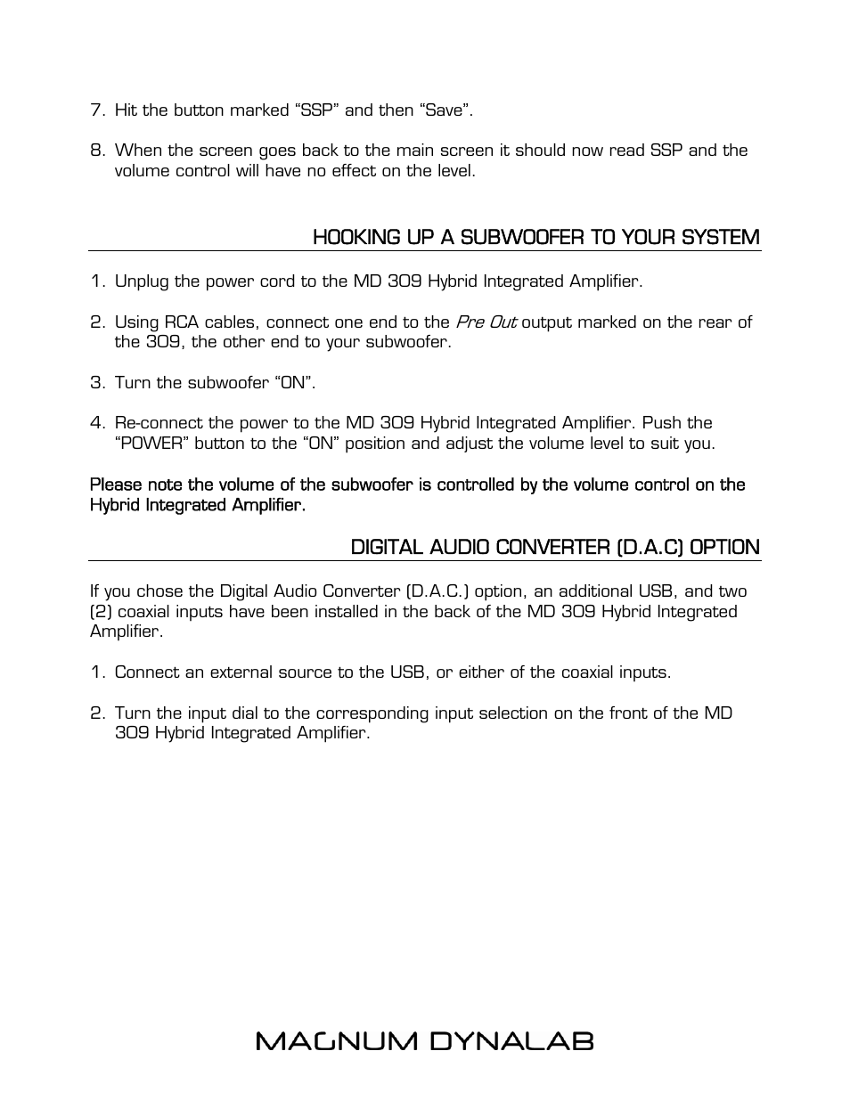 Magnum Dynalab MD-309 User Manual | Page 8 / 17