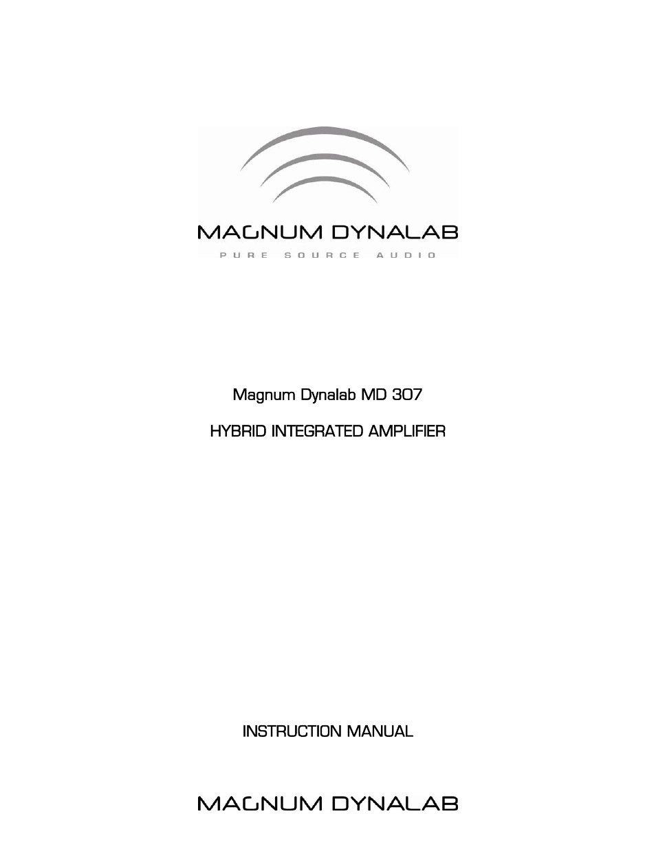 Magnum Dynalab MD-307 User Manual | 17 pages