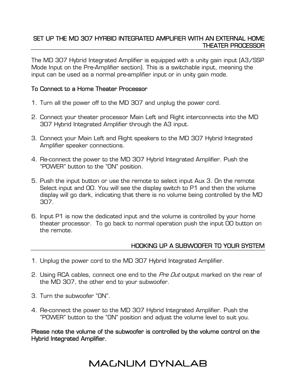 Magnum Dynalab MD-307 User Manual | Page 7 / 17