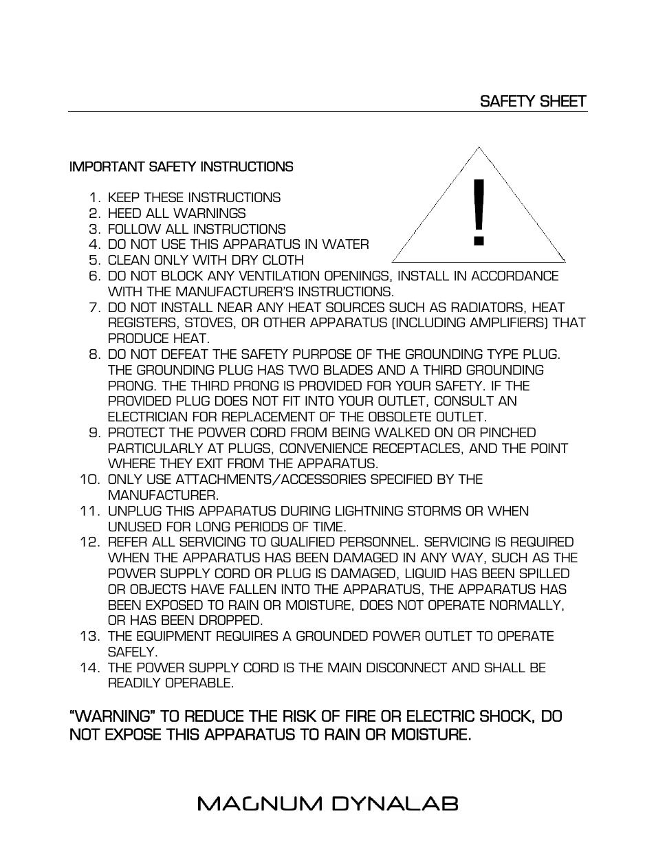 Magnum Dynalab MD-306 User Manual | Page 15 / 17