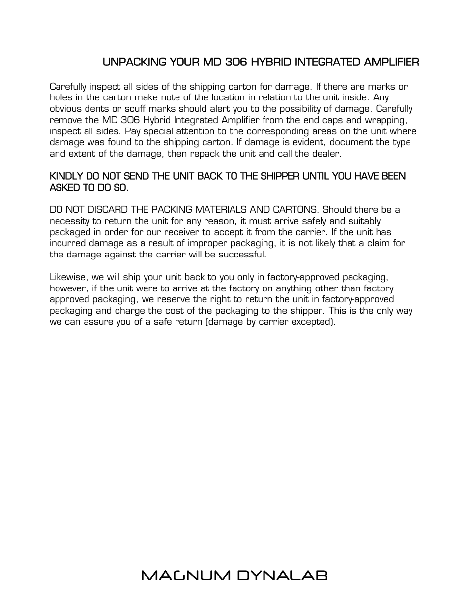 Magnum Dynalab MD-306 User Manual | Page 4 / 17