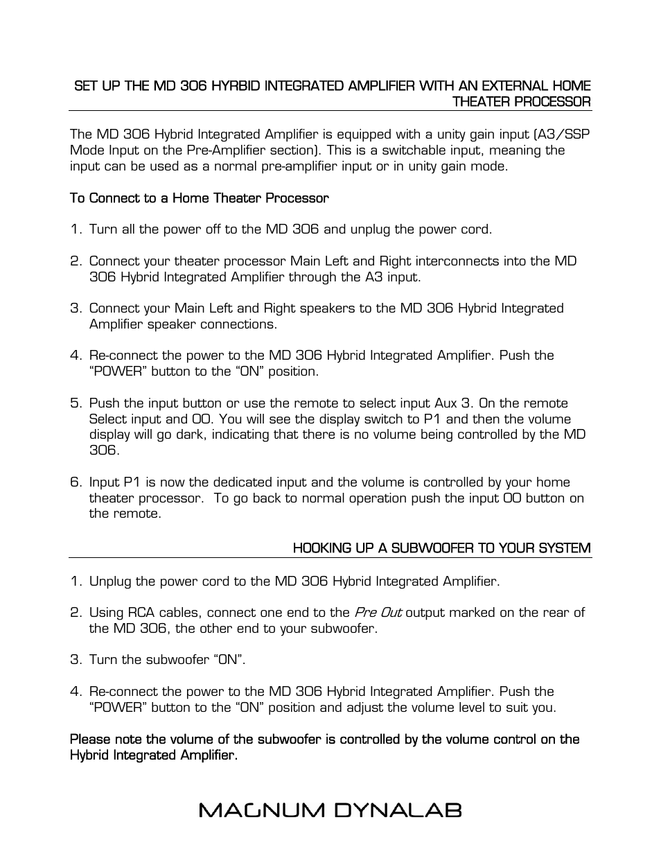 Magnum Dynalab MD-306 User Manual | Page 7 / 17