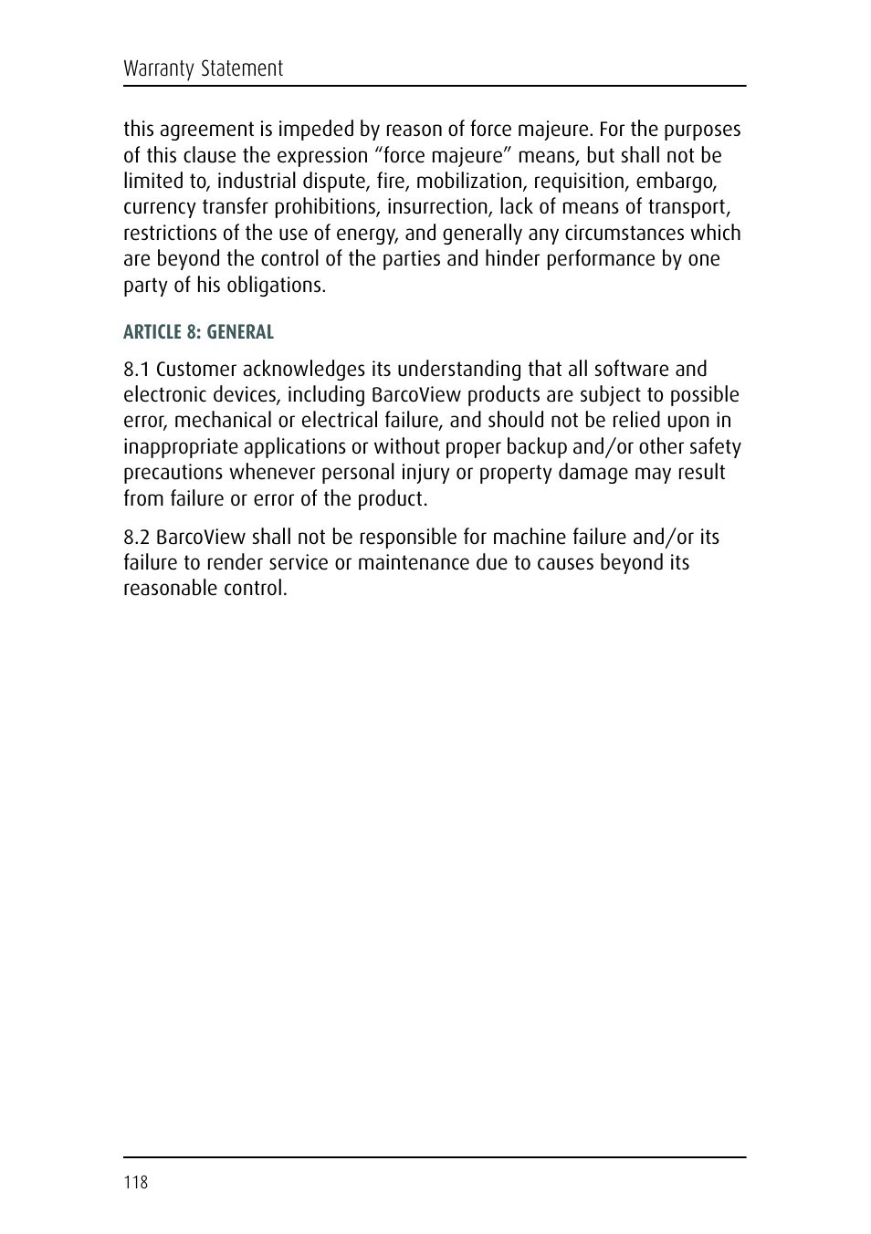 Barco CORONIS MFGD 3621 User Manual | Page 118 / 119