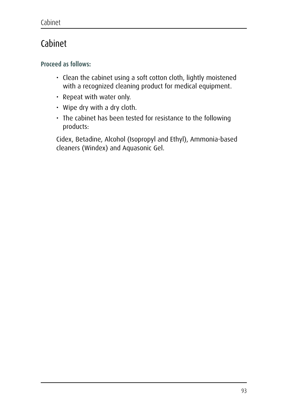 Cabinet | Barco CORONIS MFGD 3621 User Manual | Page 93 / 119