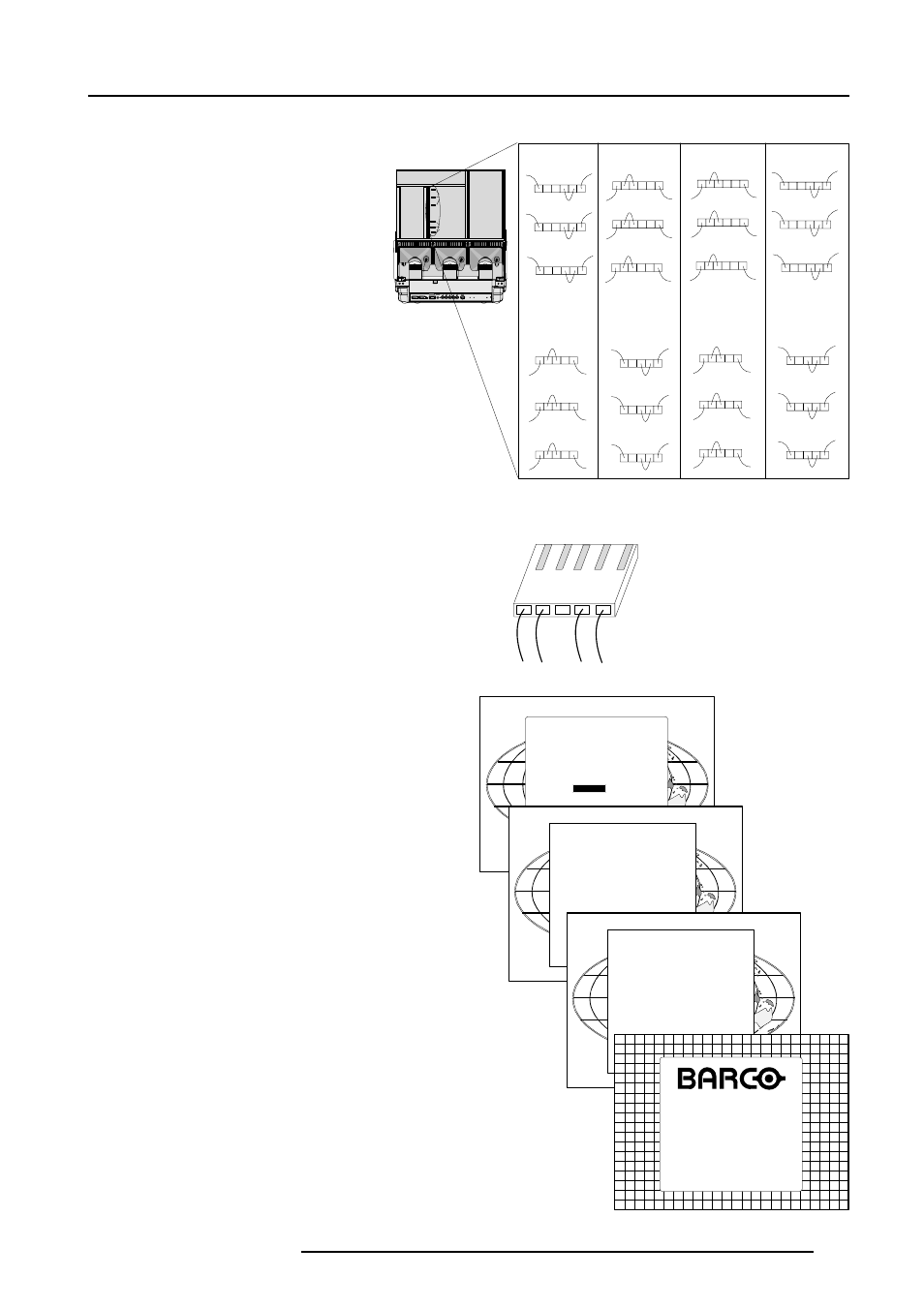 Installation set up | Barco DATA 708 User Manual | Page 15 / 34
