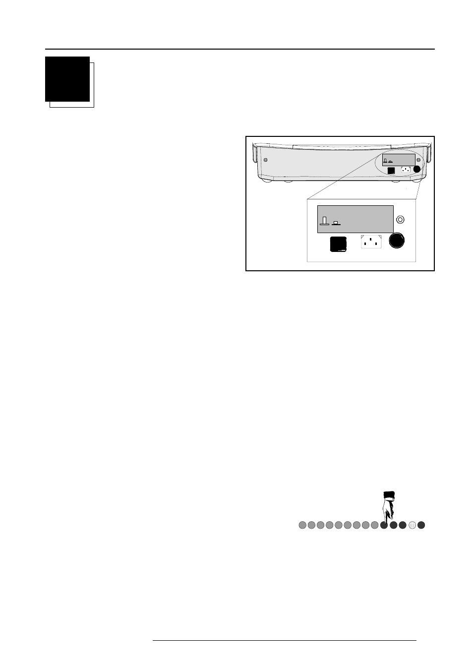 Power connection | Barco DATA 708 User Manual | Page 19 / 34