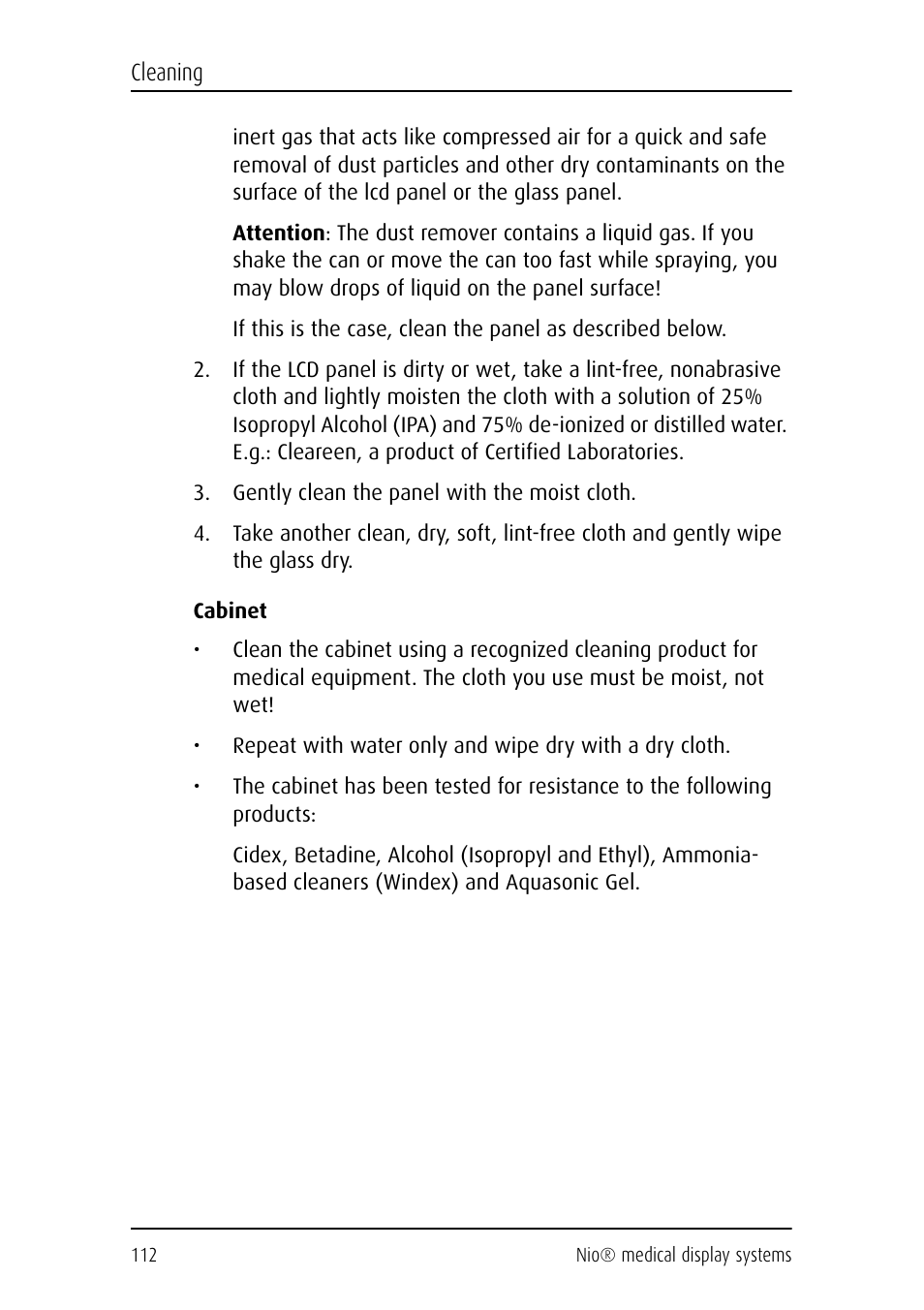 Barco NIO E-2620 User Manual | Page 112 / 148