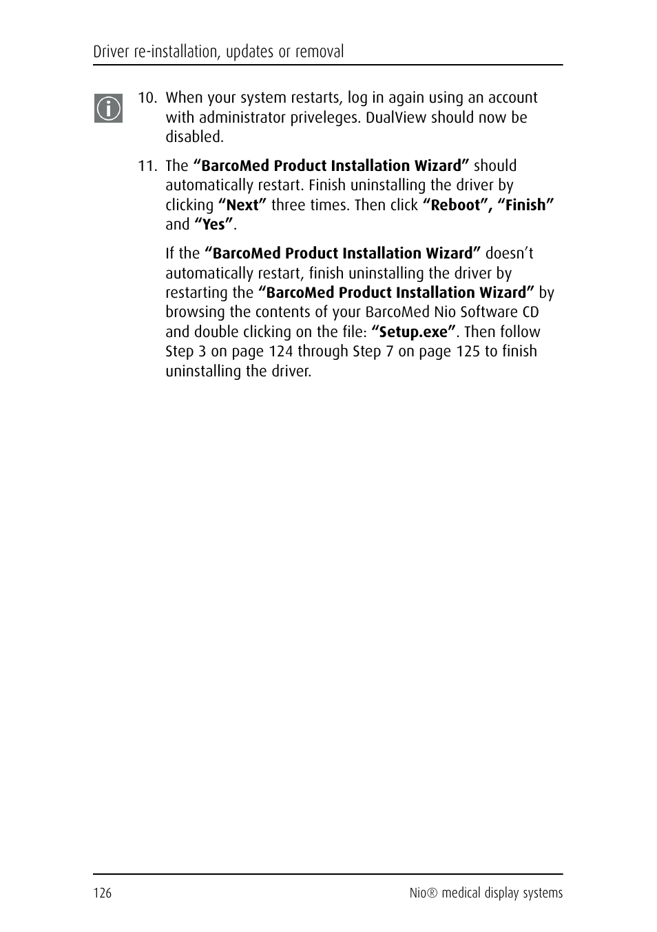 Barco NIO E-2620 User Manual | Page 126 / 148