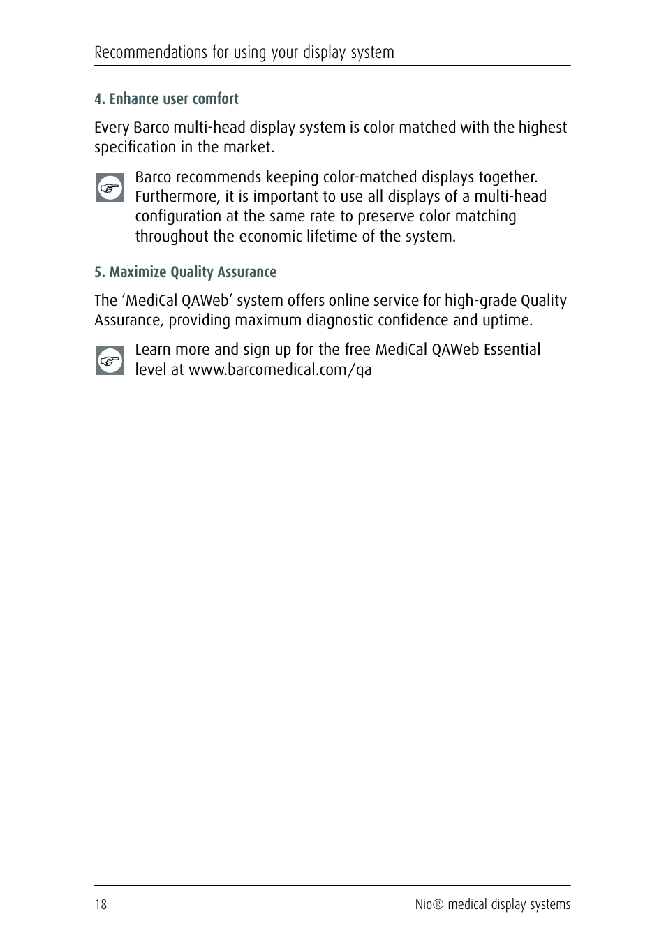 Barco NIO E-2620 User Manual | Page 18 / 148