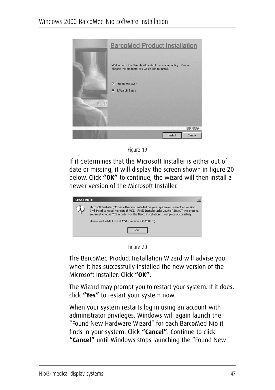 Barco NIO E-2620 User Manual | Page 47 / 148