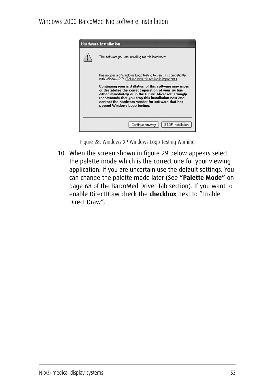 Barco NIO E-2620 User Manual | Page 53 / 148