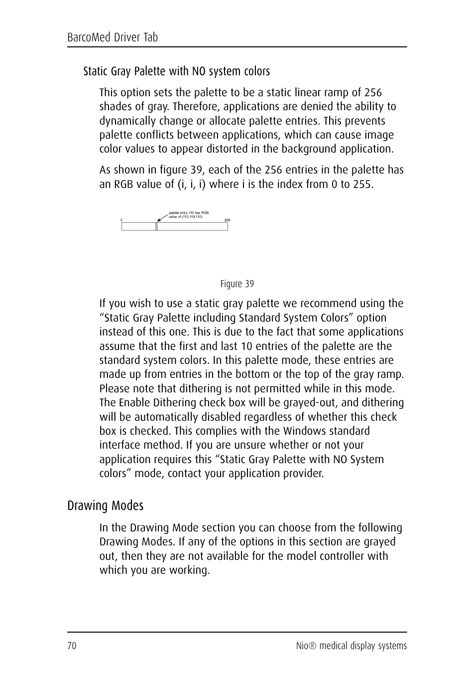 Drawing modes | Barco NIO E-2620 User Manual | Page 70 / 148