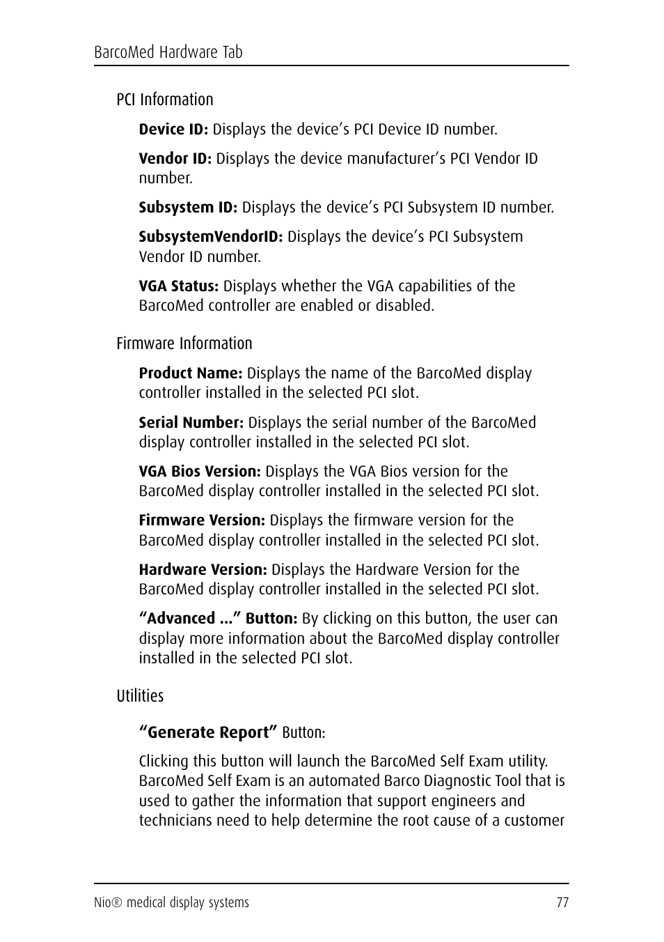 Barco NIO E-2620 User Manual | Page 77 / 148
