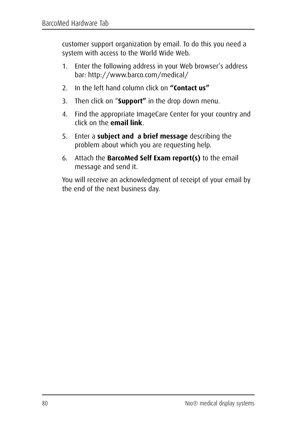 Barco NIO E-2620 User Manual | Page 80 / 148