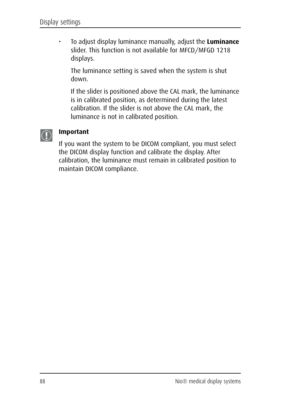 Barco NIO E-2620 User Manual | Page 88 / 148