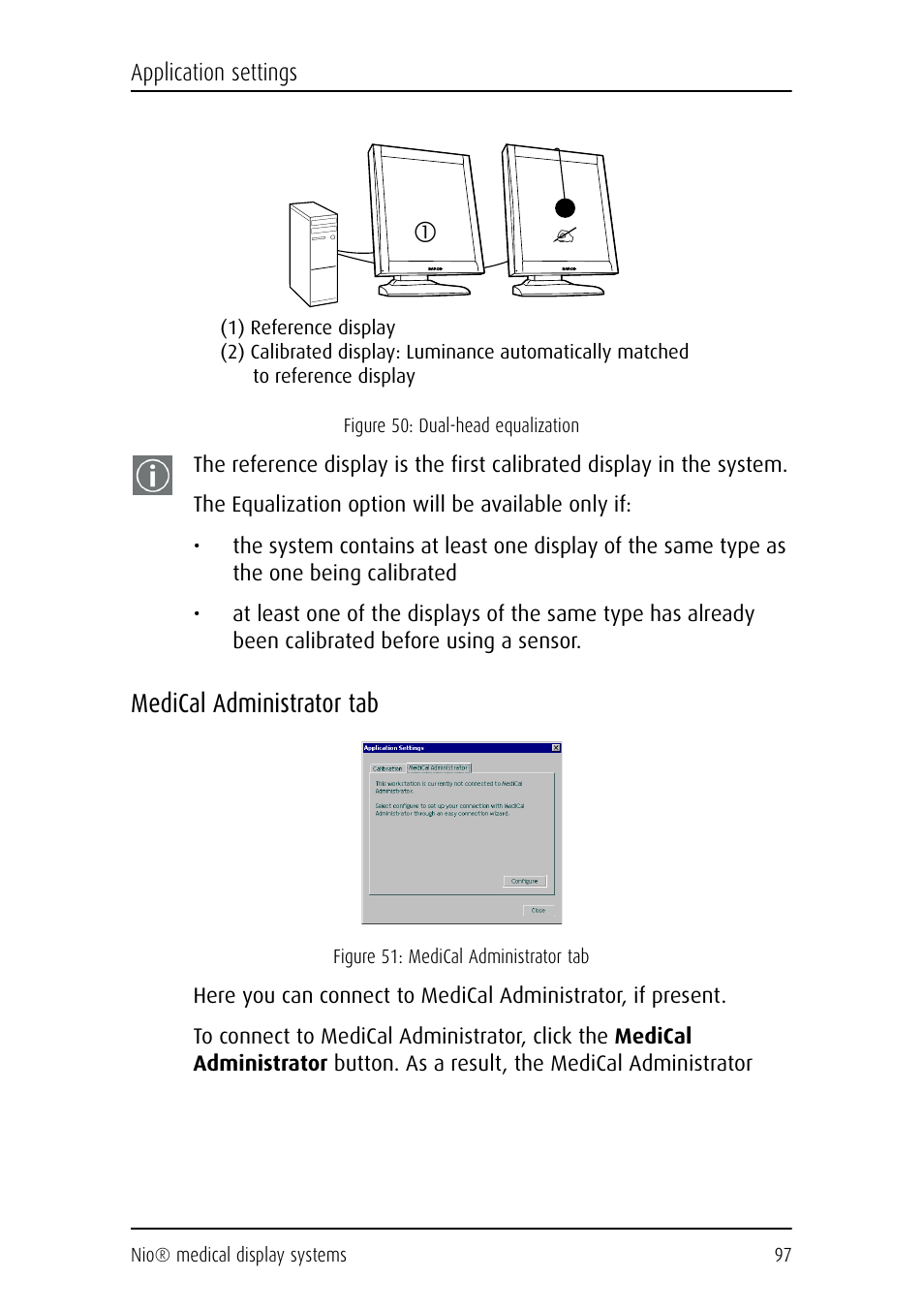 Medical administrator tab | Barco NIO E-2620 User Manual | Page 97 / 148