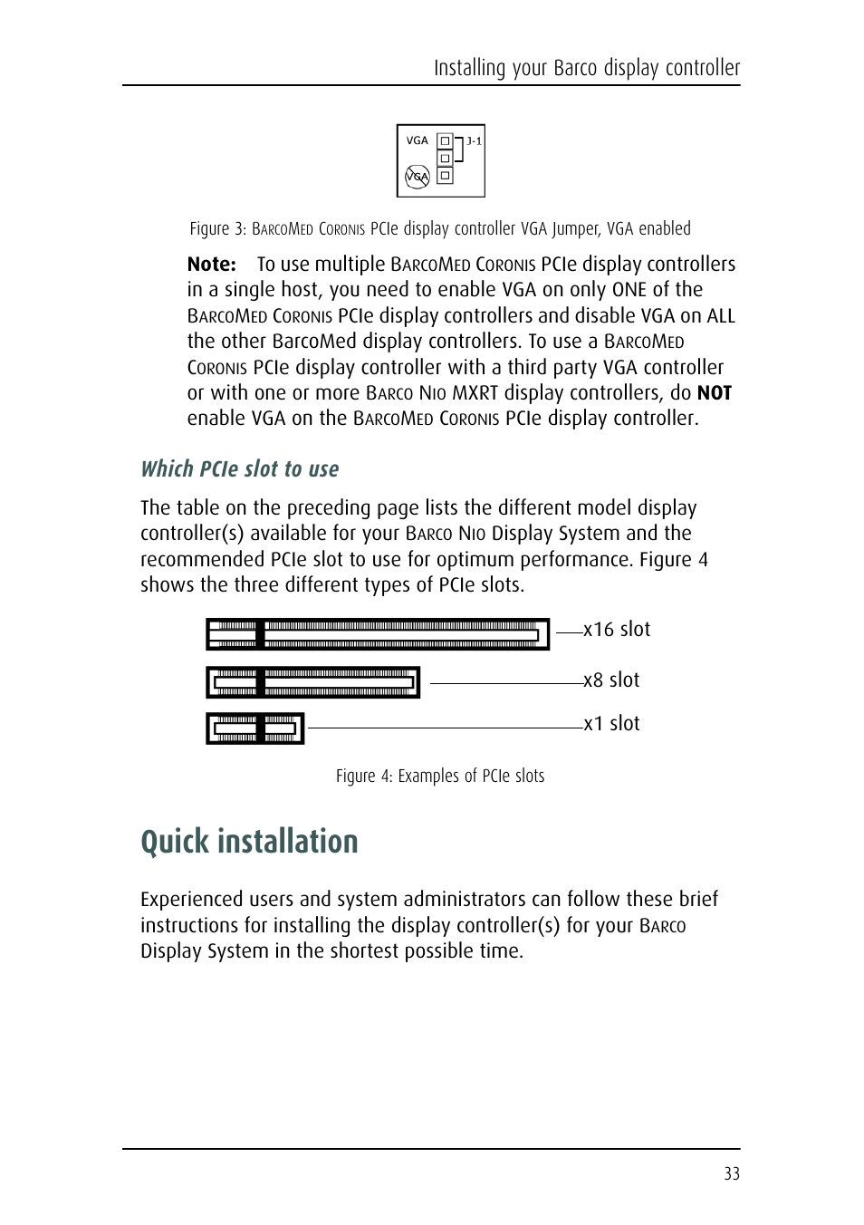 Quick installation | Barco E-2320 C (SE) User Manual | Page 33 / 104