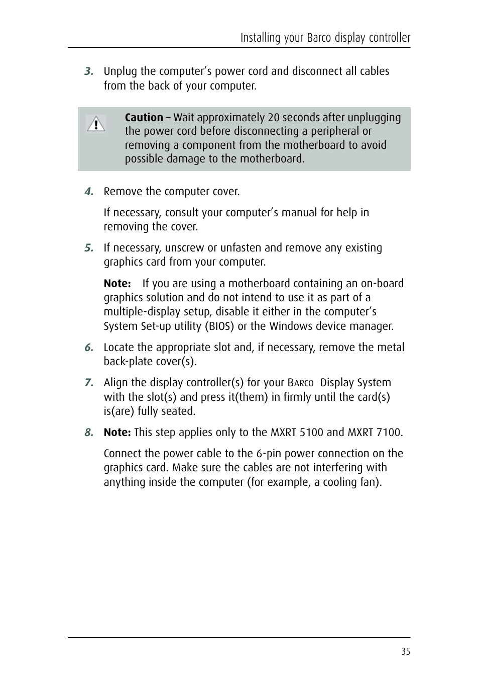 Barco E-2320 C (SE) User Manual | Page 35 / 104