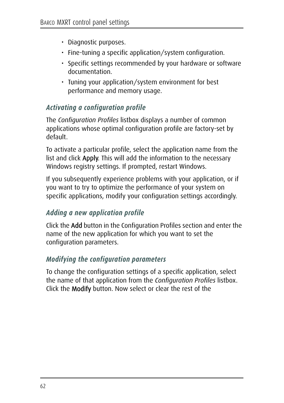 Barco E-2320 C (SE) User Manual | Page 62 / 104