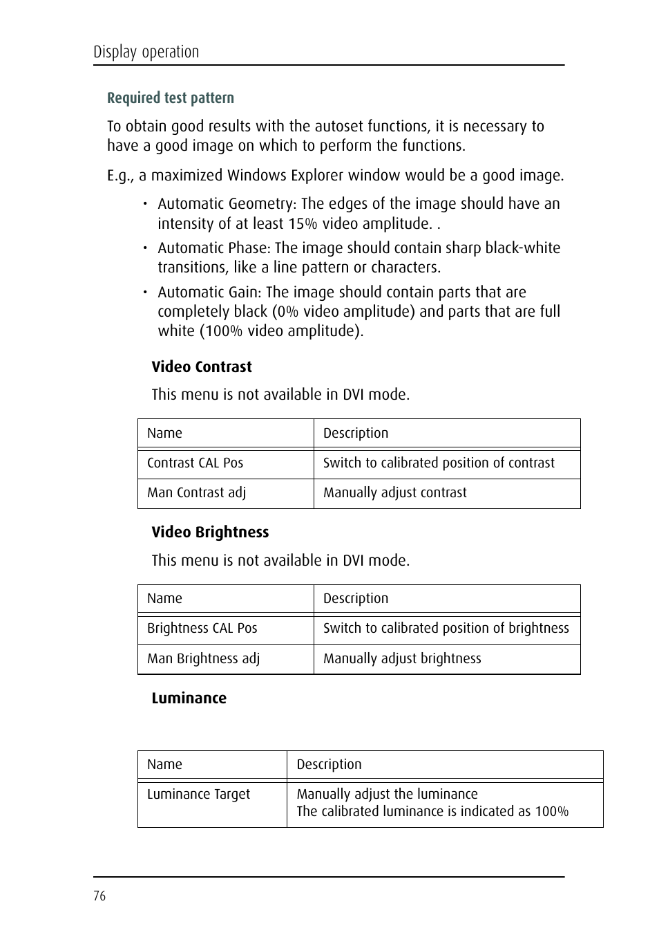 Barco E-2320 C (SE) User Manual | Page 76 / 104