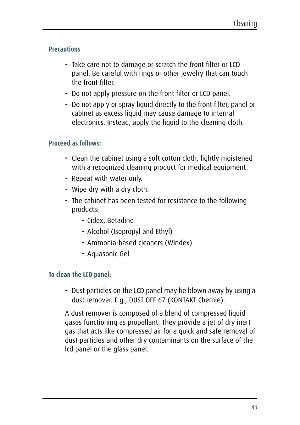 Barco E-2320 C (SE) User Manual | Page 83 / 104