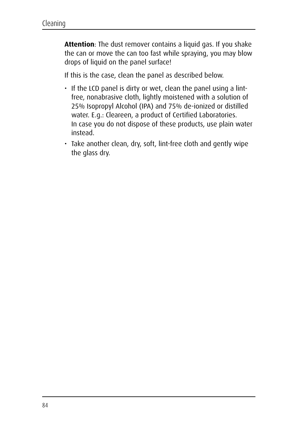 Barco E-2320 C (SE) User Manual | Page 84 / 104