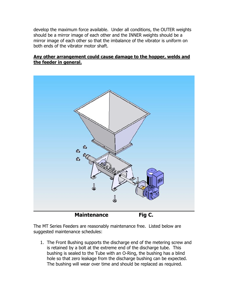 Metalfab Metatech MT-X-XXX Series Volumetric Screw Feeder User Manual | Page 5 / 10