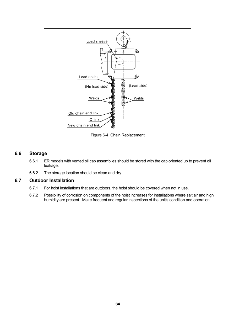 Metalfab Electric Chain Hoist ER and NER Series User Manual | Page 34 / 72