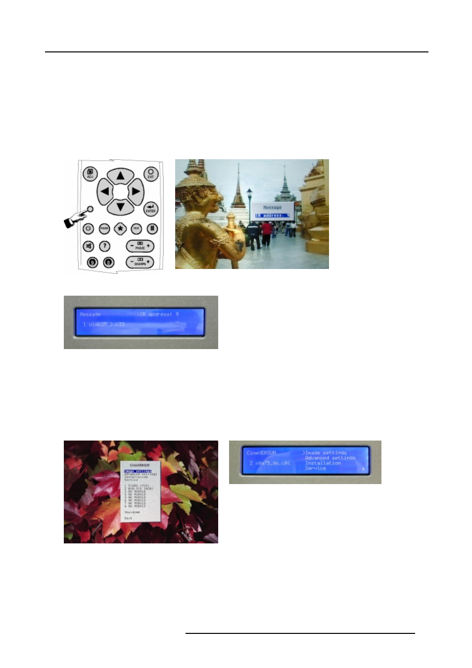 3 visualization of commands | Barco R9001870 User Manual | Page 17 / 31