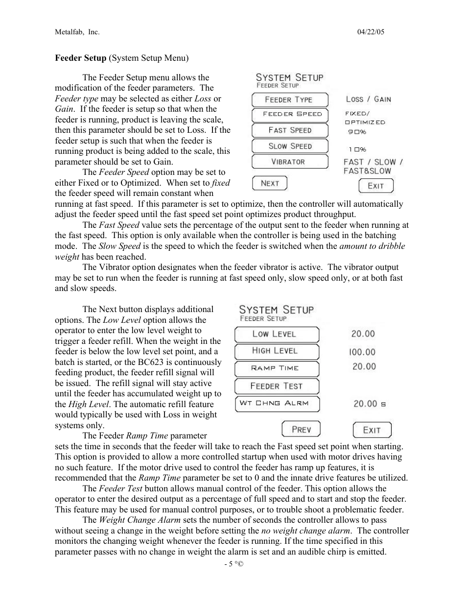 Metalfab Continuous Batch Controller User Manual | Page 5 / 14