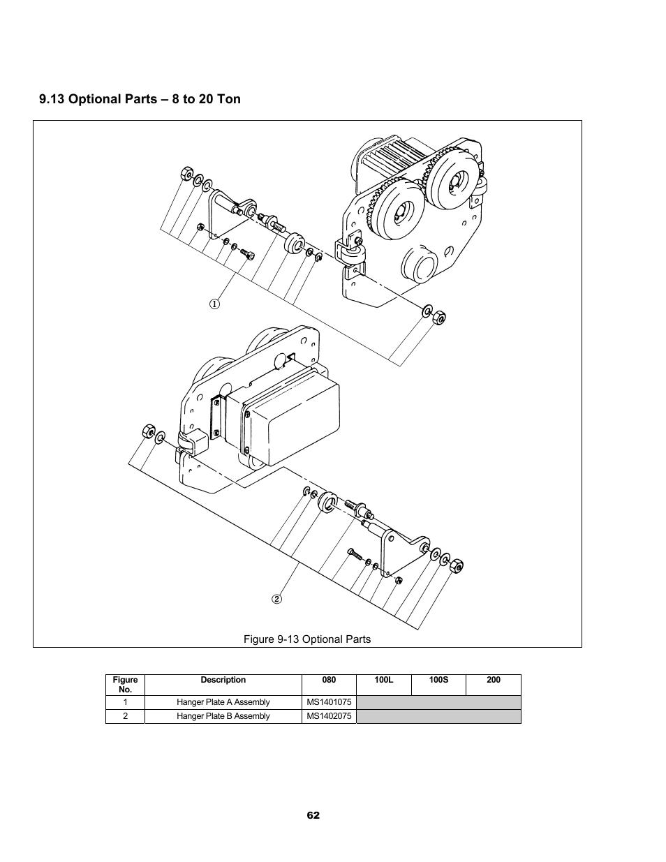 Metalfab Motorized Trolley MR Series User Manual | Page 62 / 64