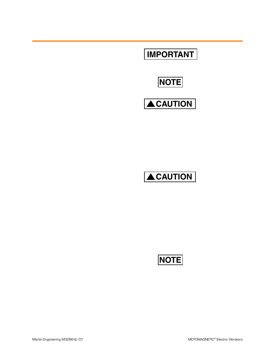 Maintenance, Lubricating vibrator, Maintenance important | Caution, Ma int en a nce | Metalfab Martin Motomagnetic Electric Vibrator User Manual | Page 23 / 42