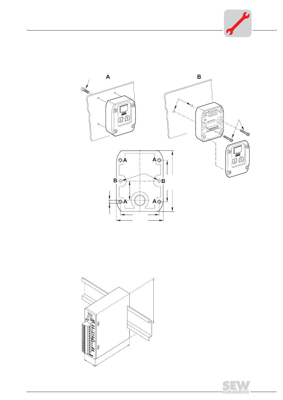 5 mbg11a option, 6 mwa21a option, Mbg11a option | Mwa21a option | Metalfab SEW Eurodrive MOVIMOT MM..C User Manual | Page 21 / 168