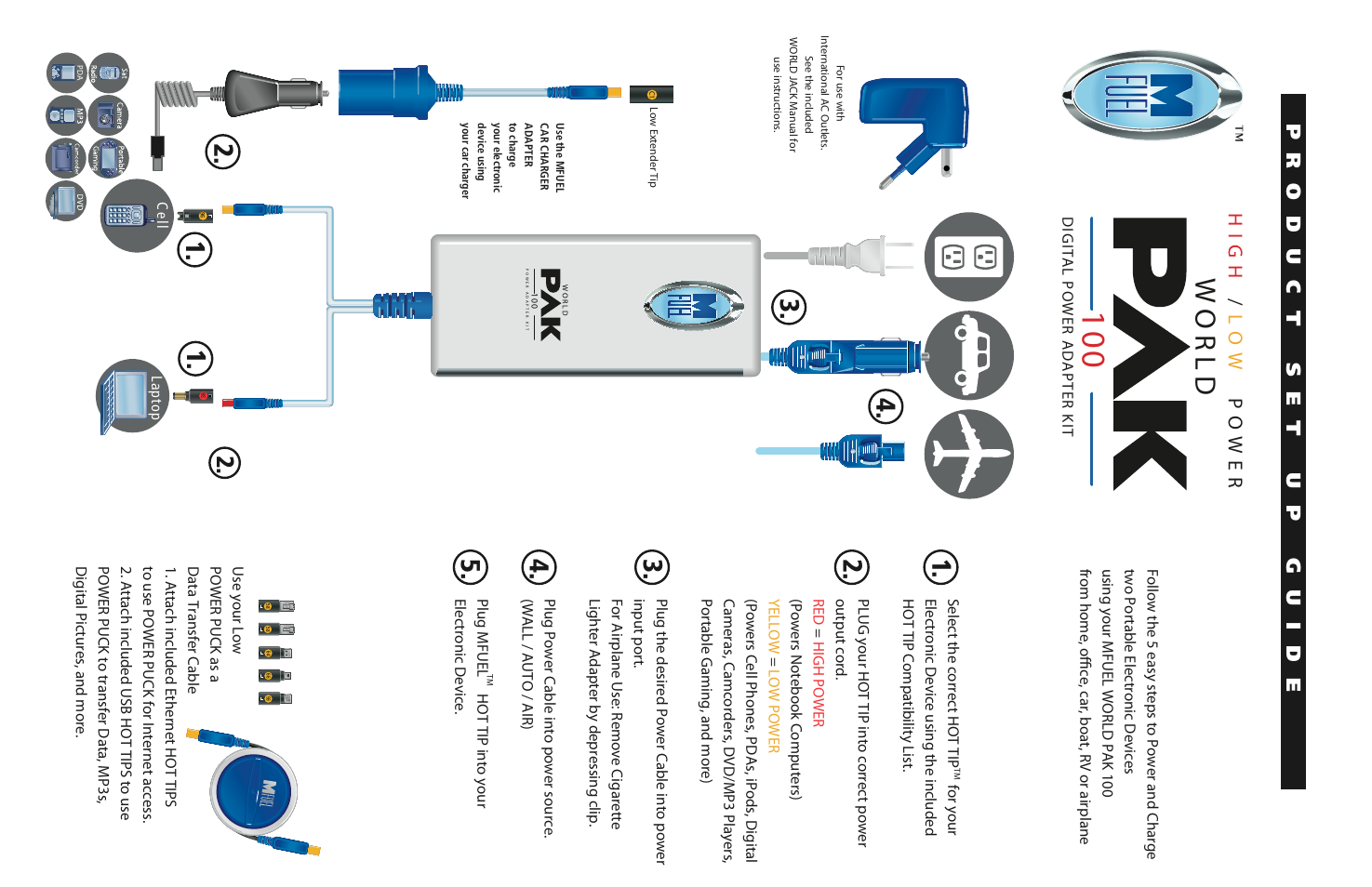 World, High / low power | MFuel World Pak 100 User Manual | Page 2 / 2