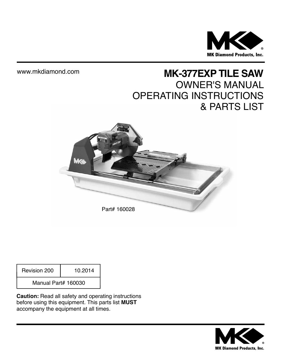 MK Diamond MK-377EXP User Manual | 40 pages