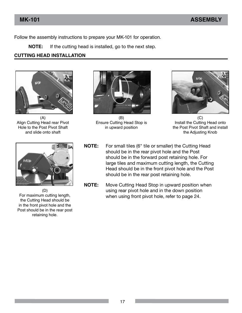 Mk-101 assembly | MK Diamond MK-101 User Manual | Page 17 / 56