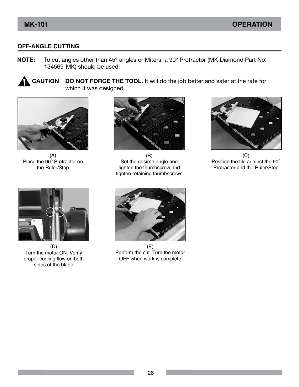 Mk-101 operation | MK Diamond MK-101 User Manual | Page 26 / 56