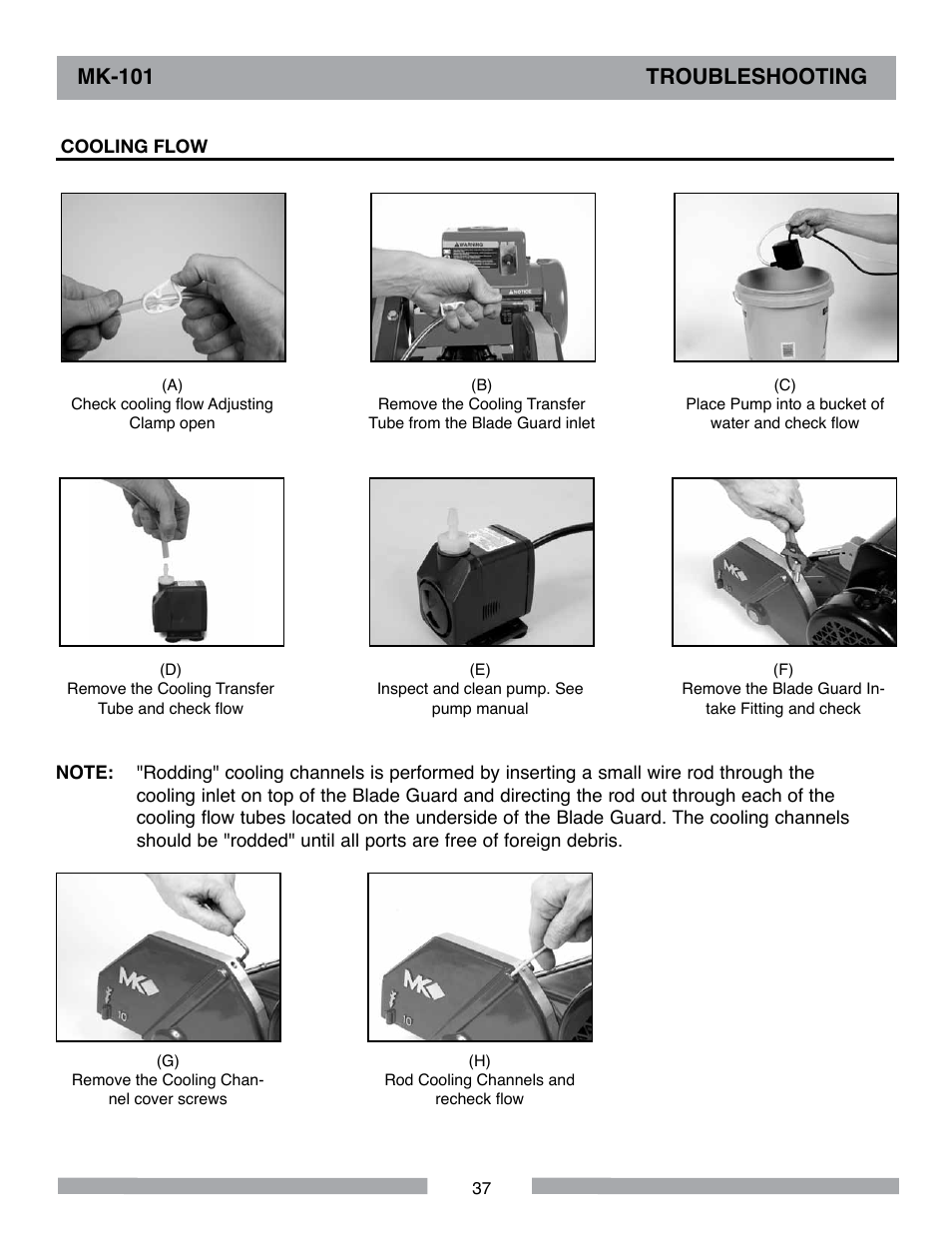Mk-101 troubleshooting | MK Diamond MK-101 User Manual | Page 37 / 56