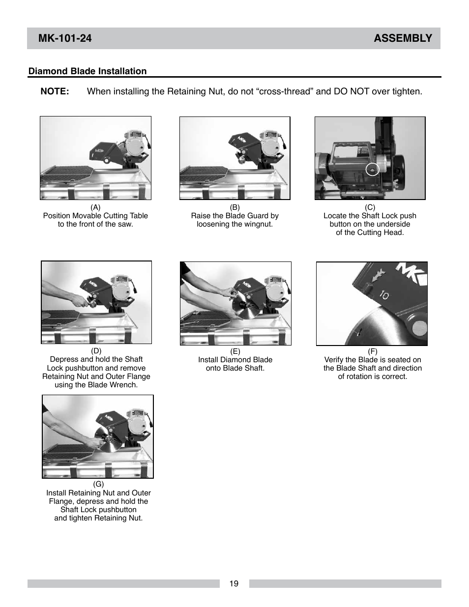 MK Diamond MK-101-24 User Manual | Page 19 / 56