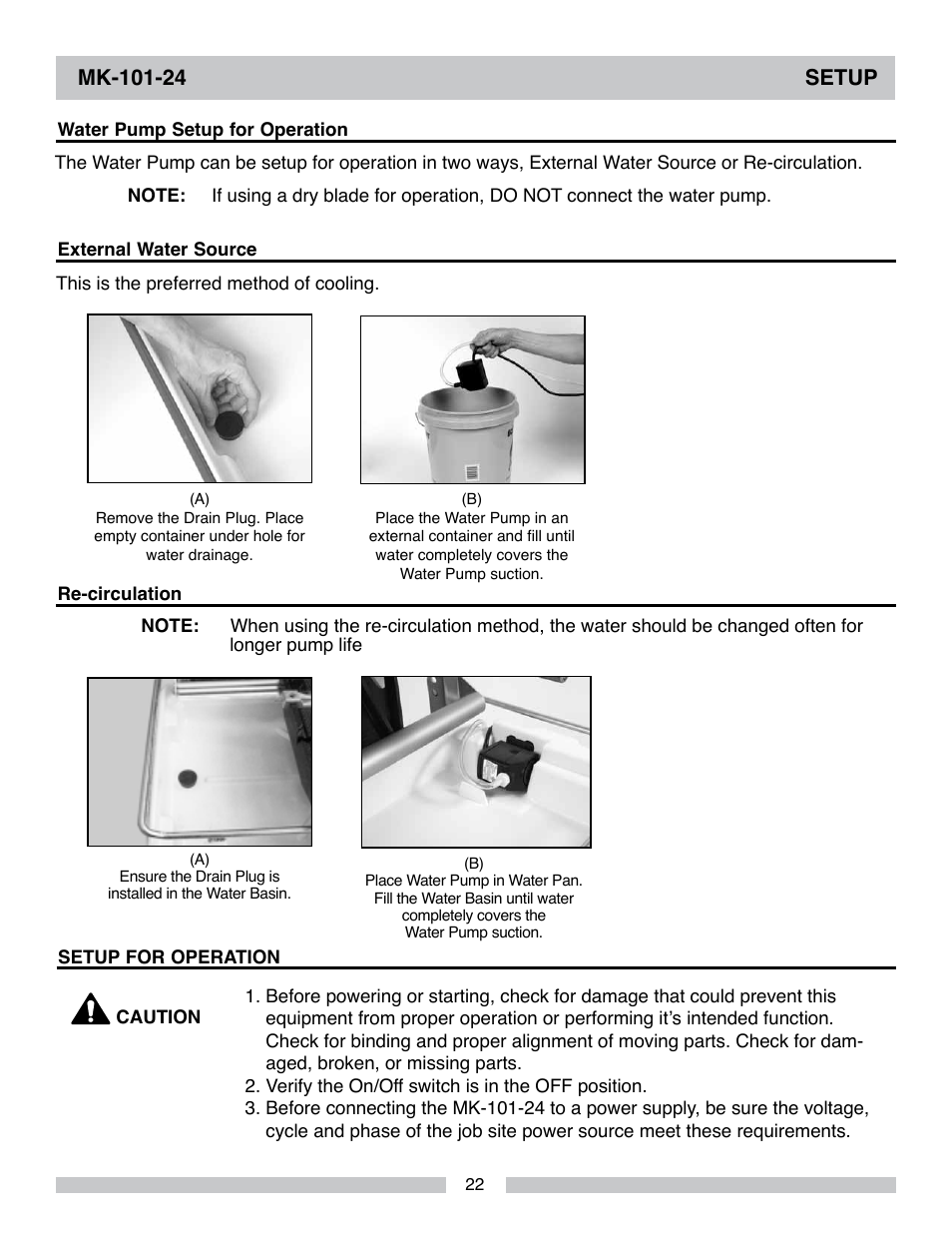 MK Diamond MK-101-24 User Manual | Page 22 / 56