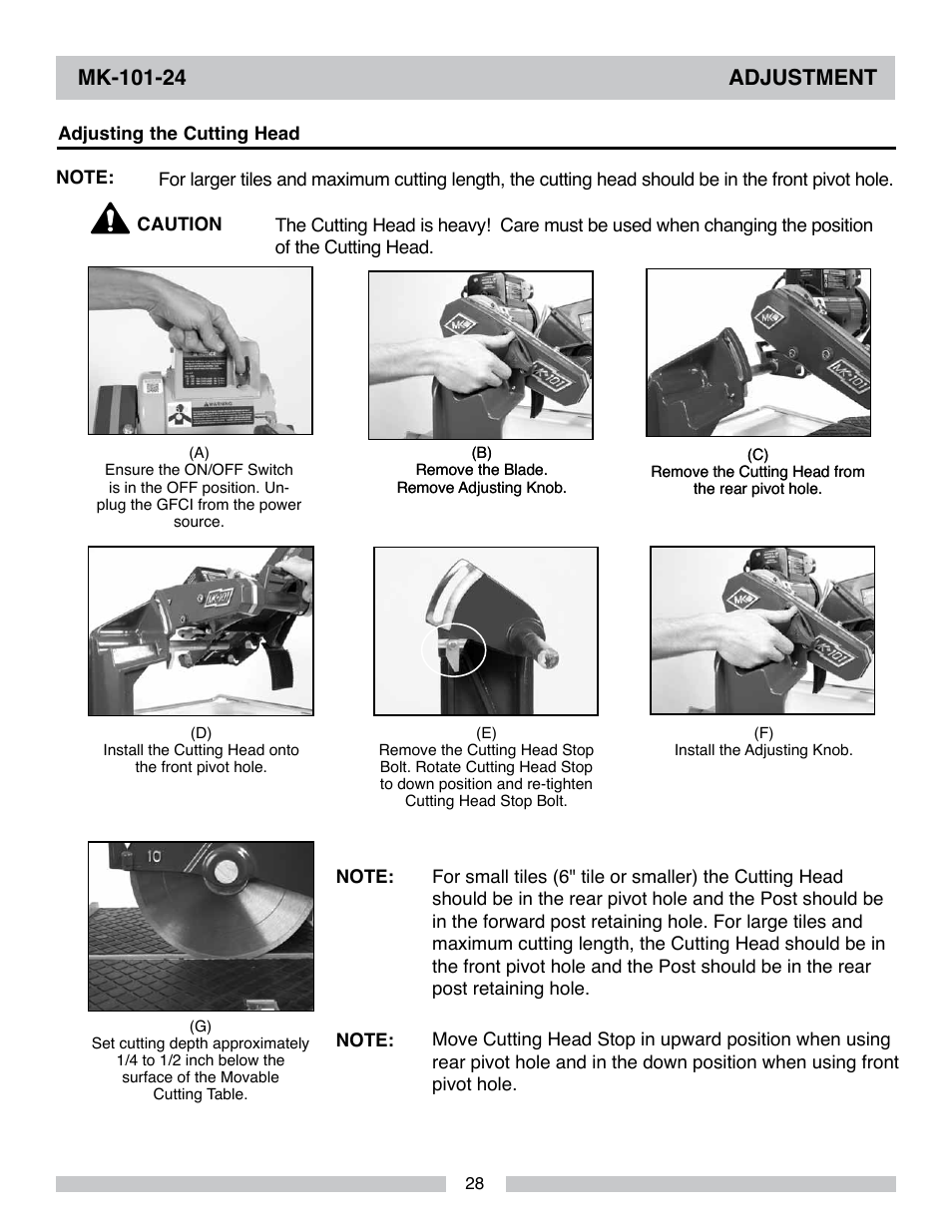 MK Diamond MK-101-24 User Manual | Page 28 / 56