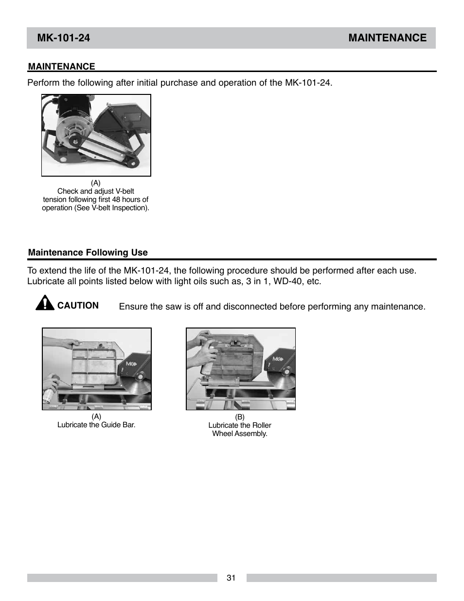 MK Diamond MK-101-24 User Manual | Page 31 / 56