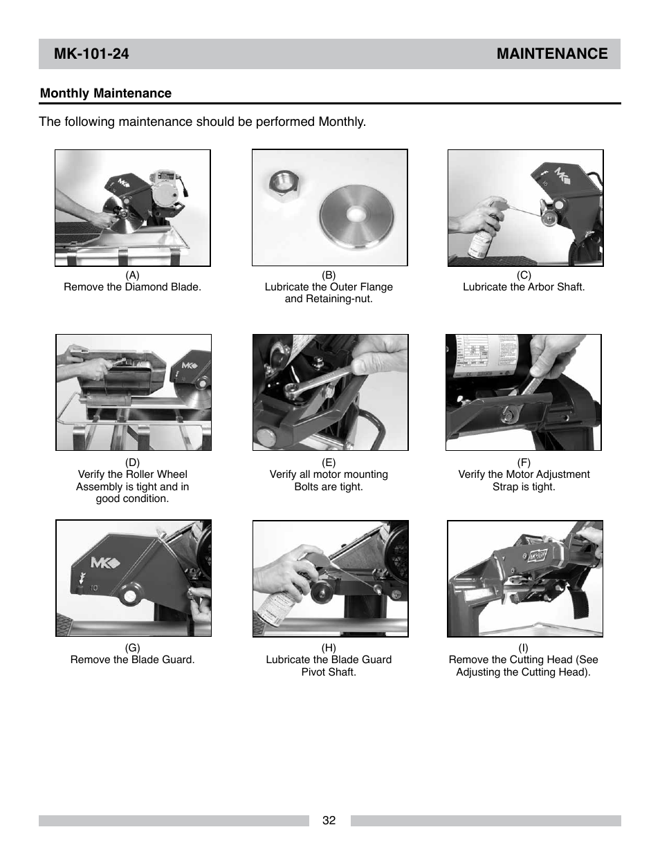 MK Diamond MK-101-24 User Manual | Page 32 / 56