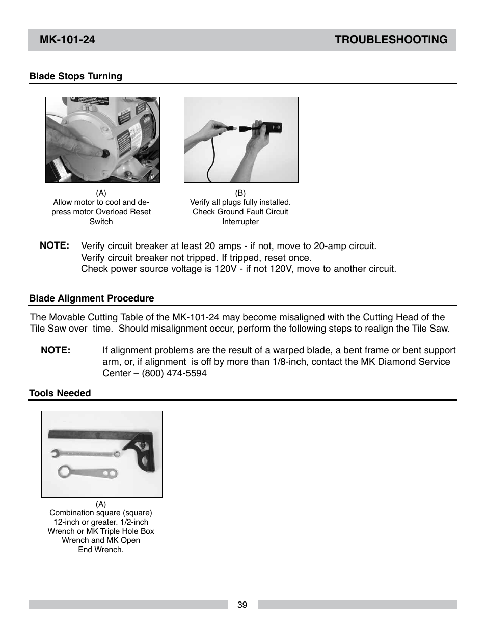 MK Diamond MK-101-24 User Manual | Page 39 / 56